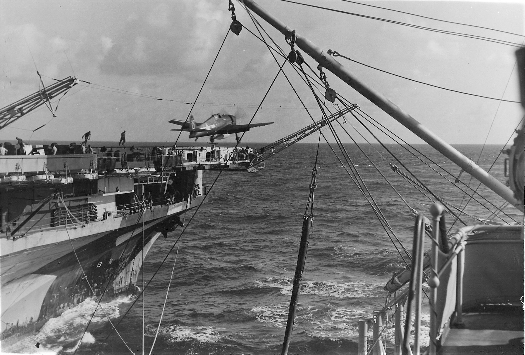 Grumman F6F 3 Hellcat VF 7 White 37 horseshoe launched from CV 19 USS Hancock 1944 01