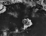 Asisbiz Aerial traget photo showing the strike against the Kriegsmarine Tirpitz 01