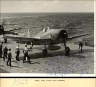 Asisbiz Grumman F6F 3 Hellcats preparing for luanch from USS Saratoga CV 3 1943 02