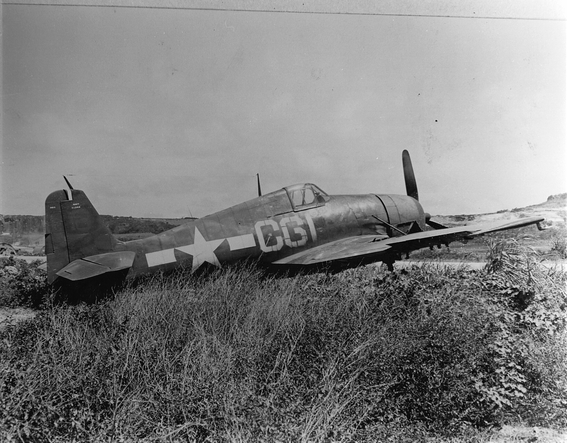 Grumman F6F 5 Hellcat VF 88 Yellow C61 at NAB Marpi Saipan 1945 01