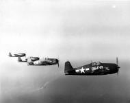 Asisbiz Grumman F6F 5 Hellcat VF 86 White 86F19 over the CV 18 USS Wasp 01