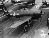 Asisbiz Grumman F6F 5 Hellcat VF 86 White X105 aboard CV 18 USS Wasp 1945 01