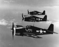 Asisbiz Grumman F6F 5 Hellcat VMF 215 White W21, W26 and W32 from ATU Ewa Hawaii 1945 01