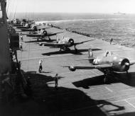 Asisbiz Grumman F6F 5N Hellcat USS Ticonderoga CV 14 for strikes against targets in Manila Bay 9th Jan 1945 80G305244
