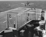 Asisbiz Grumman F6F Hellcat White 3 takes off from USS Monterey CVL 26 Marianas area June 1944 80G416686