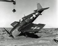 Asisbiz Grumman F6F 5 Hellcat NAS Yellow S11 taxi mishap NAAS Fallon 01