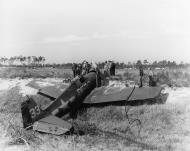 Asisbiz Grumman F6F 5 Hellcat VFN 1 White DF33 OTU crashed at NAS Daytona Beach FL 01