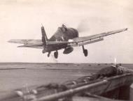 Asisbiz HMS Indomitable launches Hellcat FAA 1839NAS 5K for a raid on Padang Sumatra Aug 24 1944 01