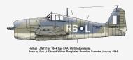 Asisbiz Grumman Hellcat MkI RN FAA 1844NAS SubLt Edward Wilsor HMS Indomitable Sumatra Jan 1945 0A