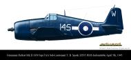 Asisbiz Grumman Hellcat MkII RN FAA 1839NAS pilot T B Speak JZ935 HMS Indomitable April 5th 1945 0A
