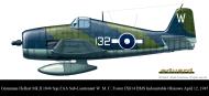 Asisbiz Grumman Hellcat MkII RN FAA 1844NAS W132 WMC Foster JX814 HMS Indomitable Okinawa April 12 1945 0A