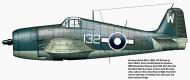 Asisbiz Grumman Hellcat MkII RN FAA 1844NAS W132 WMC Foster JX814 HMS Indomitable Okinawa April 12 1945 V0C