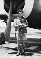 Asisbiz Aircrew RN FAA 804NAS Glyn Games Elger aboard HMS Khedive Far East Apr 1945 IWM A28737