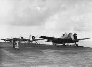 Asisbiz Fleet Air Arm 808NAS Grumman Hellcat aboard HMS Khedive off Sumatra May 1945 IWM A29079