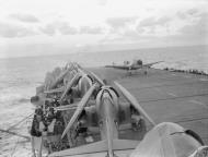 Asisbiz Fleet Air Arm 808NAS Grumman Hellcats aboard HMS Emperor off Norway 3rd Apr 1944 IWM A22653