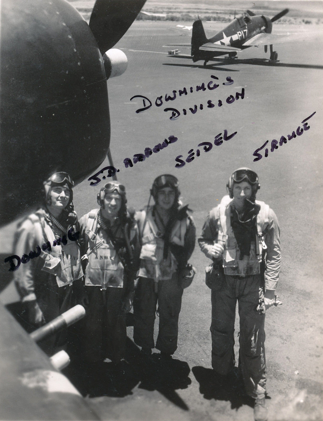 Aircrew USN VBF 8 Downing's division 01