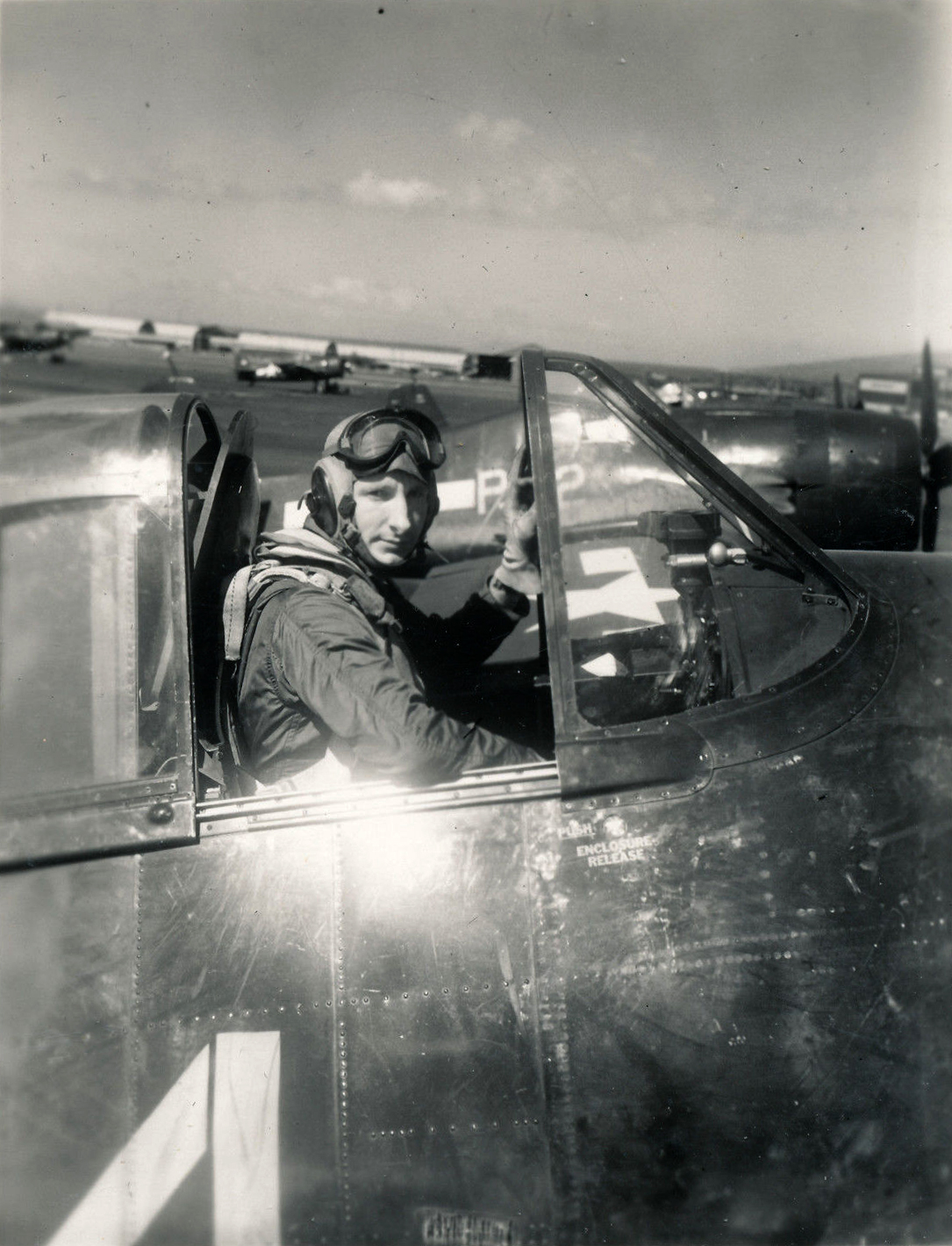 Aircrew USN VBF 8 LCDR Norman Emil Petersen CO NAS Puunene 1945 01