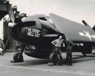 Asisbiz Grumman F6F 5 Hellcat VBF 87 White 76 named 10,000th Hellcat CV 14 USS Ticonderoga June 1945 01