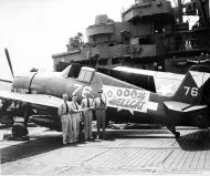 Asisbiz Grumman F6F 5 Hellcat VBF 87 White 76 named 10,000th Hellcat CV 14 USS Ticonderoga June 1945 02