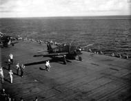 Asisbiz Grumman F6F 5 Hellcat VBF 87 White 76 named 10,000th Hellcat CV 14 USS Ticonderoga June 1945 05