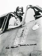 Asisbiz Aircrew USN CDR David McCampbell Commander Air Group 15 in his F6F 5 Hellcat Minsi III 01