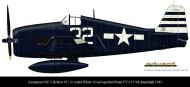 Asisbiz Grumman F6F 5 Hellcat VF 12 White 32 aboard CV 15 USS Randolph 1945 0B