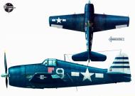 Asisbiz Grumman F6F 5 Hellcat VF 12 White 9 Lt Hamilton McWhorter CV 15 USS Randolph May 1945 0A