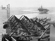 Asisbiz USS Essex turns into the wind on just before the Marianas campaign 27th May 1944 01