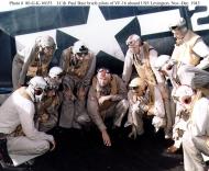 Asisbiz Aircrew USN press release photo showing VF 16 pilots onboard USS Lexington 1943 01