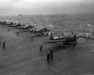 Asisbiz Grumman F6F 5 Hellcat VF 3 White 37 lined up ready for take off on a mission 01