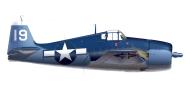 Asisbiz Grumman F6F 3 Hellcat VF 32 White 19 Lt Richard H May BuNo 40326 CVL 27 USS Langley 29th Mar 1944 0A