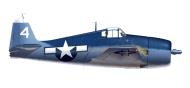 Asisbiz Grumman F6F 3 Hellcat VF 32 White 4 LtJg Richard T Barbor BuNo 41618 CVL 27 USS Langley 5th Aug 1944 0A