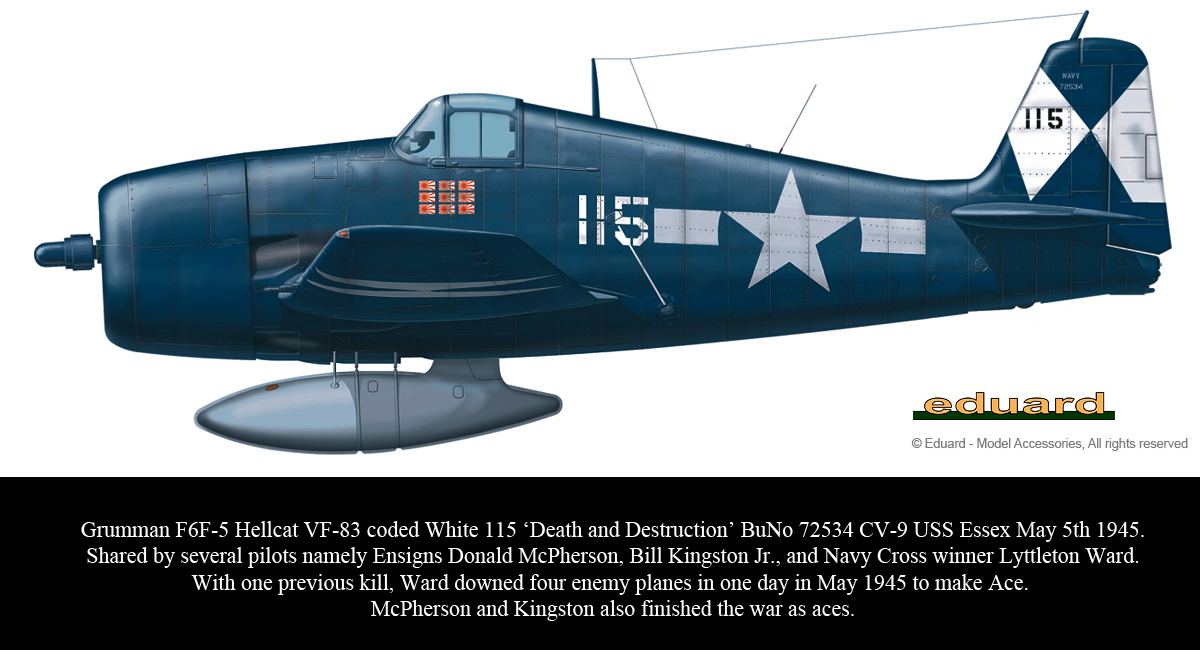Vought F4U-1D Corsairs of Fighting Squadron (VF) 5 