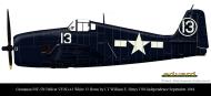 Asisbiz Grumman F6F 5N Hellcat VFN 41 White 13 LT William E Henry USS Independence Sep 1944 0A