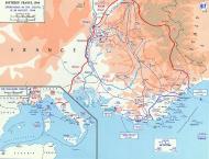 Asisbiz US Military instructional map of Operation Dragoon studied at West Point 0A