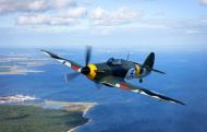 Asisbiz Airworthy Hawker Hurricane I FAF LeLv32 HC465 over Finland 03