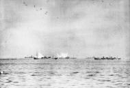 Asisbiz British convoy on their way to Malta under attack Sep 1942 IWM A11436