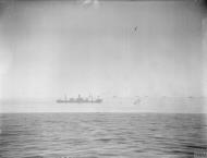 Asisbiz Destroyer possibly HMS Bramham with merchant ship SS Deucalion after been bombed Aug 1942 IWM A11193