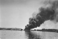 Asisbiz MV Pampas reached Malta safely in a convoy but was bombed in the harbour 26th Mar 1942 IWM A9500