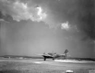 Asisbiz Martin Baltimore IIIa RAF 223Sqn P FA342 taking off from Luqa Malta IWM CNA1115