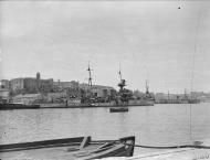 Asisbiz Royal Navy cruiser HMS Cairo in Grand Harbour Malta 16th Jun 1942 IWM A10413