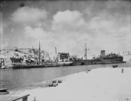 Asisbiz SS Ohio discharging oil into the oilers Boxall and Plumleaf Malta 15th Aug 1942 IWM A11498