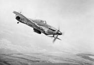 Asisbiz Hurricane MkIIC RAF 17Sqn part of 166 Wing in flight from Chittagong India May 1943 IWM CI191
