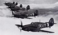 Asisbiz Hawker Hurricane II RAF 1 Squadron in formation 01