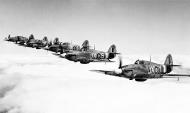 Asisbiz Hawker Hurricane II RAF 1 Squadron in formation 02