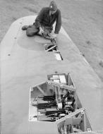 Asisbiz Hawker Hurricane IIb RAF 3Sqn showing the gun bays at Hunsdon Hertfordshire IWM CH3522