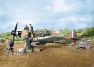 Asisbiz Hurricane I RAF 601Sqn UFK P3886 previously flown by HJ Riddle being repaired at RAF Exeter 1940 02