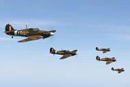 Asisbiz COD C6 Hurricane II RAF 71Sqn formation shot V0A