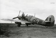 Asisbiz Hurricane IIc RAF 87Sqn LK Question Nightingale PO Frank Mitchell HL864 England 1941 01