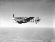 Asisbiz Hurricane IIb RCAF 402Sqn AEW BE485 during operation Jubilee over Dieppe France 1942 IWM CH4566a